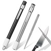 Honoson 2 Pieces Diamond Retractable Knife Sharpener Steel Sharpening Rod