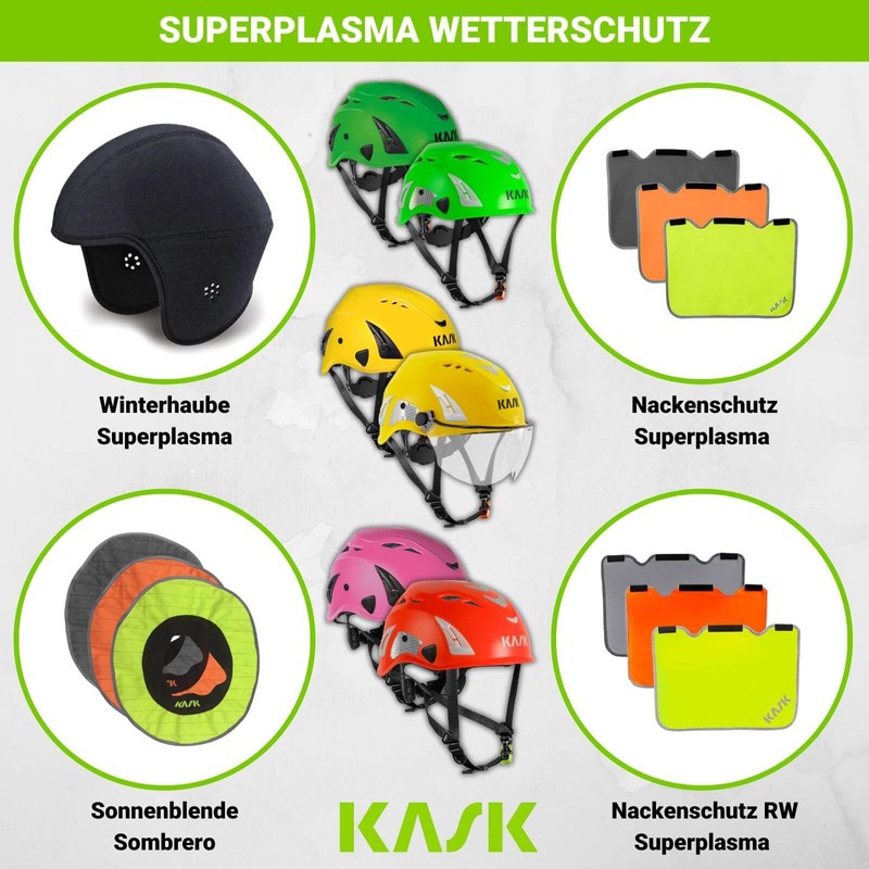 KASK Superplasma PL HiViz 2.0 Safety Helmet, Mountaineering Helmet, Industrial