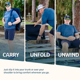 Reclining Stadium Seats for Bleachers with Back Support – Wide Bleacher Chair Cushion, Armrests, Large Pockets, and Multiple Safety Features – Best Stadium Seat Chairs for Camping, Kayak Backs & More