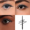 Color Mirror Smudge Proof Eyeliner, Waterproof Retractable Eye liner with
