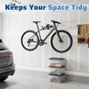 Afcabakila Bike Wall Mount Hanger, Adjustable Horizontal Wall Mount Bike