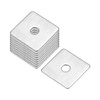 sourcing map Square Washer, 20pcs M4x20x20x1mm 304 Stainless Steel Square