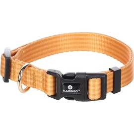 Flamingo Noekie Yellow Collar - M | 40-55cm x 20mm x 2mm, Durable, Stylish and Elegant - For Medium Dogs!