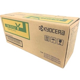 KYOCERA 1T02NSAUS0 Model TK-5152Y Yellow Toner Kit for use ECOSYS P6035cdn, ECOSYS M6035cidn and M6535cidn Color Network Printers; Up to 10000 Pages Yield at 5% Average Coverage