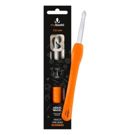 myboshi Crochet Hook with Ergonomic Easy Grip Handle in 12 Different Thicknesses for Tired or Aching Hands, Grey 7 mm