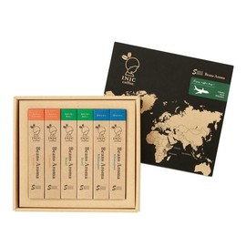 INIC coffee Beans Aroma Assorted Sticks, 18 Piece Coffee Gift Set, Assorted Set of 3 Produces, Single Origin Coffee, Colombia, Brazil, Kilimanjaro, Taste of World Barista Champions