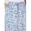 Damart - Print Jersey Skirt, Blue Floral, 14/16