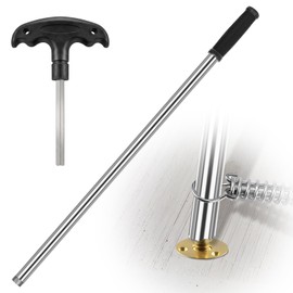 YUNVI Pool Cover Tool Set,30 1/2 inch Stainless Steel Pool Cover Rod with Hex Key,Swimming Pool Cover Installation and Removal Tool for Standard Pool Cover Anchors