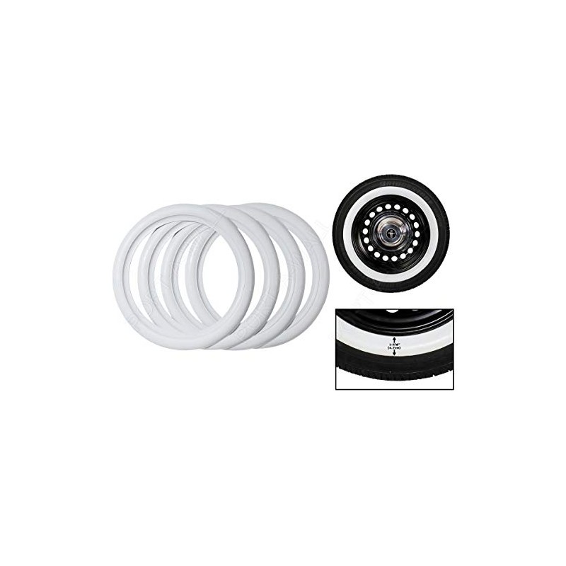 White Wall Portawall Sidewall Topper 14" X2" Wide Tire Insert