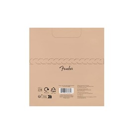 Fender Cuerdas acústicas de nailon, 130 transparentes/plateadas, extremo de bola, .028-.043