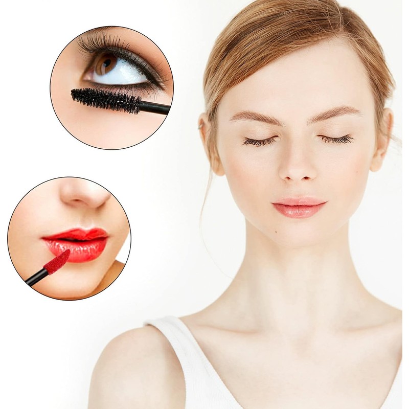 200 Pcs Aplicadores Desechables Maquillaje Cepillos Desechables para Pestañas Cepillos