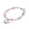 Luxury White Simulated Pearls Pink Pave Beads and Crystals with