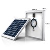 ACOPOWER 15 Watt Small Solar Panel, 15W 12V Single Solar