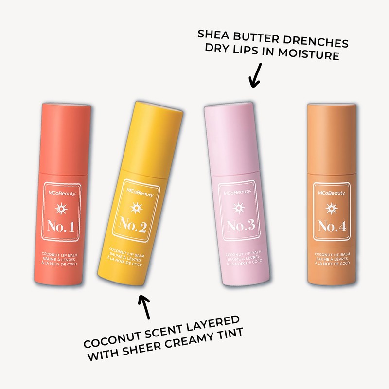 MCoBeauty Coconut Lip Balm - Dragonfruit & Jasmine Nourishing Tinted