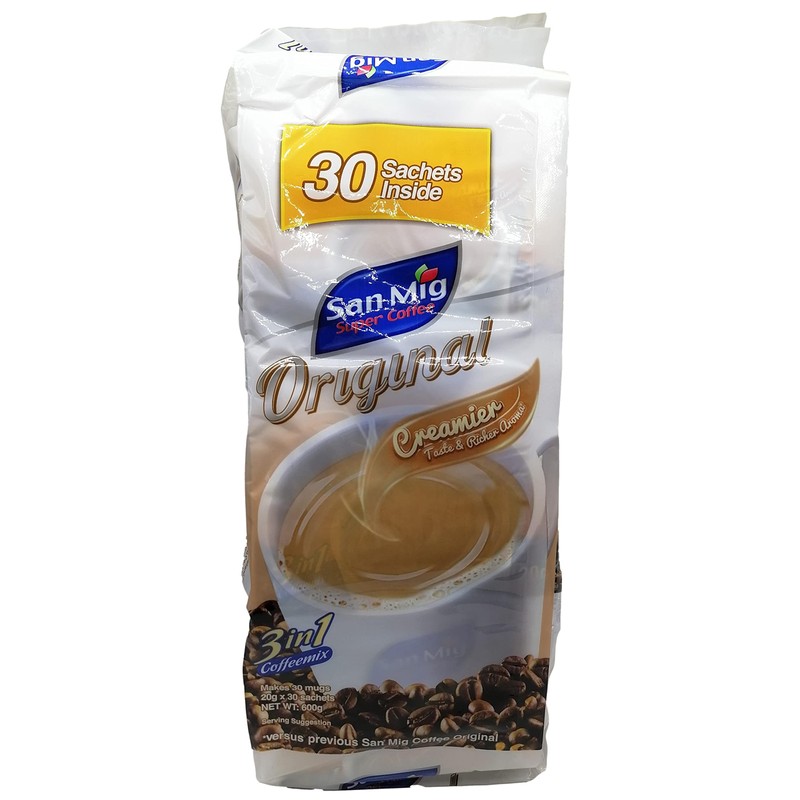 San Mig Super 3in1 Coffee Original 30 sachet pack (20gX30pcs.)