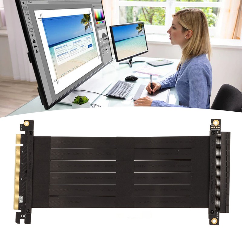 PCIE 3.0 X16 Extension Cable High Speed Flexible Cable Card