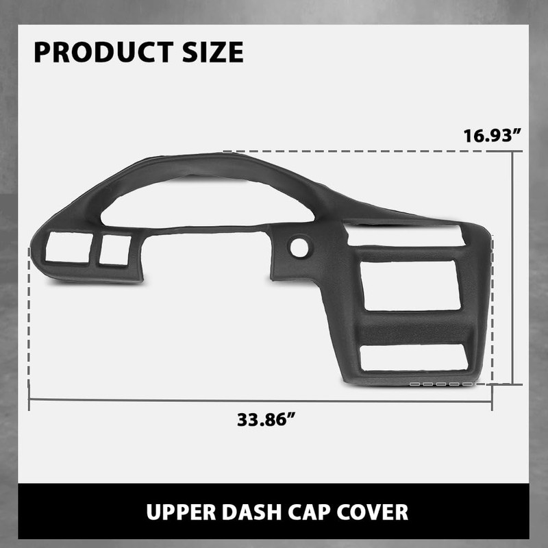 G-PLUS TPE Dashboard Dash Bezel Cover Compatible with Chevy Cavalier