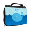 Toiletry Bag with Name and Beautiful Whale Motif, Toiletry Bag
