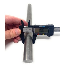 Metal Magery Stainless Steel Round Stock 1" Diameter Bar 12" Long 304 Extruded Stainless Steel Rod