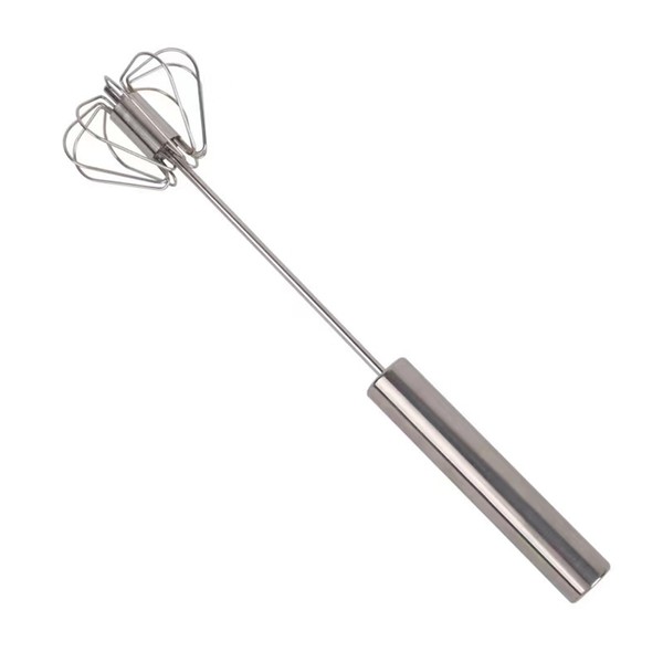 Egg Whisk,LVOJSM Semi-Automatic Egg Beater Stainless Steel Hand Mixers Stainless