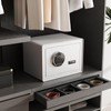 GoldenKey White Fingerprint Safe for Home, 1.2 Cu Ft Biometric