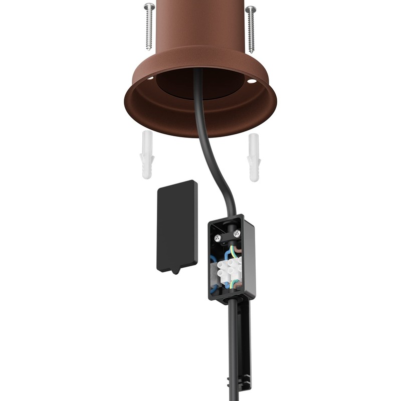 ledscom.de Poru Garden Socket Column with Ground Spike for Outdoor