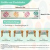 IHCEMIH Table Runner Spring, Easter Table Runner Linen 140 x