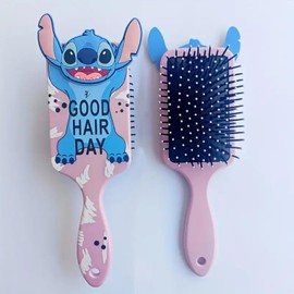 Cute Hair Brush, Cartoon Hair Brushes & 3 Scrunchies, Ultra Soft Detangling Hair Brush, Detangling Wet and Dry Brush for All Hair Types For Girls and Boys