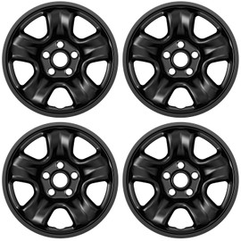 4-Pack 16 inch Wheel Skins Compatible with Honda CR-V CRV 2012 2013 2014 2015 2016, Fit for 16" Alloy Wheel, 42700-T0A-A01, Rim Cover Hubcap Hub Cap (Bright Black Color)