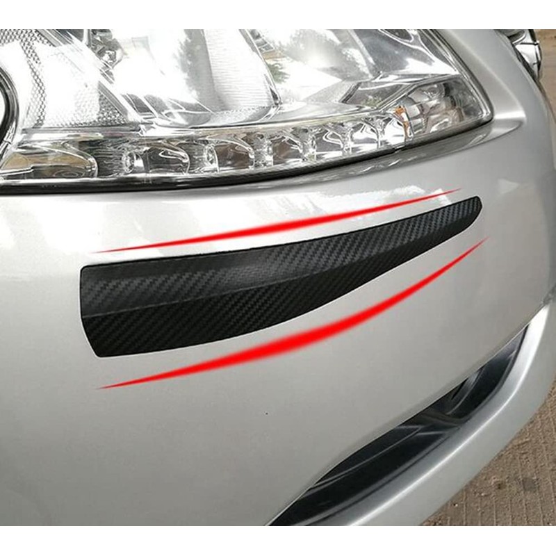 iSpchen Bumper Protector Car Front Bumper Spoiler Lip Anti-Collision Rubber