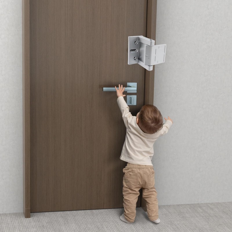 WDONAY Flip Locks for Inside Door, Aluminum Alloy Thickening Plating