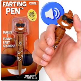 Kamhi World Farting Poop Pen with Multiple Funny Sounds - Perfect Novelty Gift for Teens, Kids & Boys - Functioning Pen & Prank Toy for The Entire Family, Fun Gag Gifts with Big Laughs (Sunglasses)