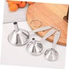 Mikinona Mini Funnel Set 3pcs Stainless Steel Funnel for Oil
