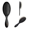 Cepillo de Cabello Desenredante Ovalado Acolchado Negro Ultra Thin Timco