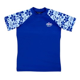 Kidz Swimmers Girls UV Sun Protection Rash Vest UPF 50+ Lapis Blue (9-10 Years)