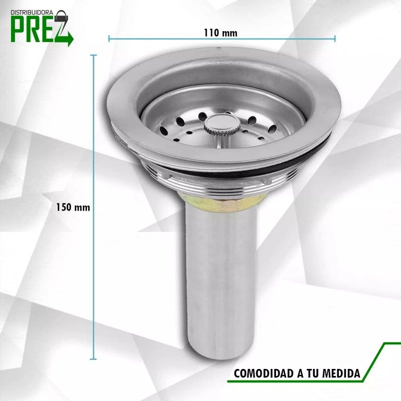 Prez Contracanasta Fregadero Lavabo Acero Inoxidable Satinado