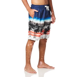 Kanu Surf Barracuda - Traje de baño para Hombre (Talla Regular y extendida), Seaside Navy/Coral, Small