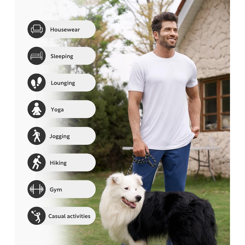 DAVID ARCHY Men's 2 Pack Soft Cotton Pajama Pants Lounge