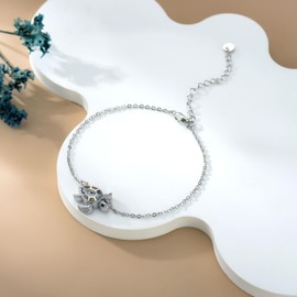 HOPEEZZ Turtle Urn Bracelet for Women Sterling Silver Sea Turtle Bracelet Abalone Shell Tortoise Cremation Jewelry Gift for Women (Turtle)