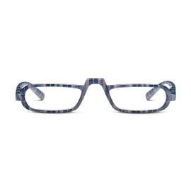 Peepers by PeeperSpecs Women's Fruit Stripe Gum Rectangle Reading Glasses, Navy, 2.75