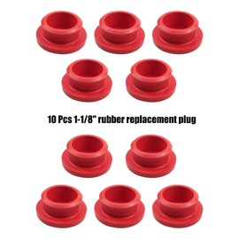 EMIHO Hub Cap Plug Seal 1-1/8 in Wheel Fit for Stemco semi Truck and Trailer Hub Cap Replace 359-5990, 10 Pack Red Rubber Seals