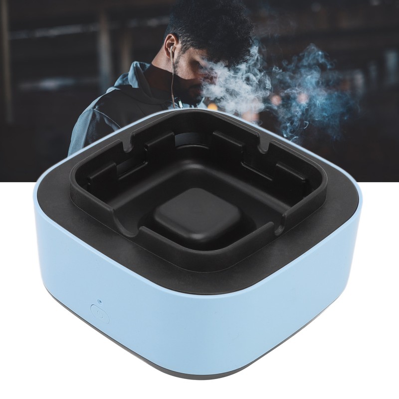 Smokeless Ashtray Multifunctional Anti Fly Dust 2 in 1 Negative