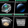 Men's Watch Automatic Winding Mechanical Movement Multi-Function Dial Design, Week