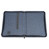 WEDO A4 Denim Writing Case with Zip, Blue, 3 Card