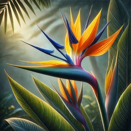 Bird of Paradise Seeds – Perennial Tropical Flower (Strelitzia Reginae) | Exotic Crane Flower, Lush Foliage & Vibrant Orange-Blue Blooms