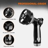 RESTMO Full Shower Hose Nozzle, Metal Spray Nozzle for Garden