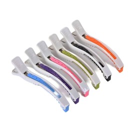 Hair Clips for Women 6 pcs Hair Styling Clips 4.5 Inch Anti-Slip No Trace Salon and Home Hair Cutting Clip Thin Thick Curly Hair Strong Hold Clip for Hairdresser Hair Styling Coloring