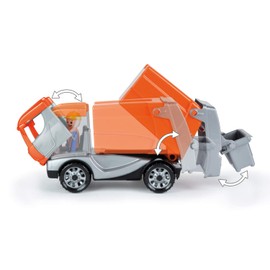 Lena 01623 Truckies, Solid Vehicle Approx. 22 cm, Small Refuse Truck 2 Years of Age, Sturdy Toy for Sandbox, Beach and Children's Room