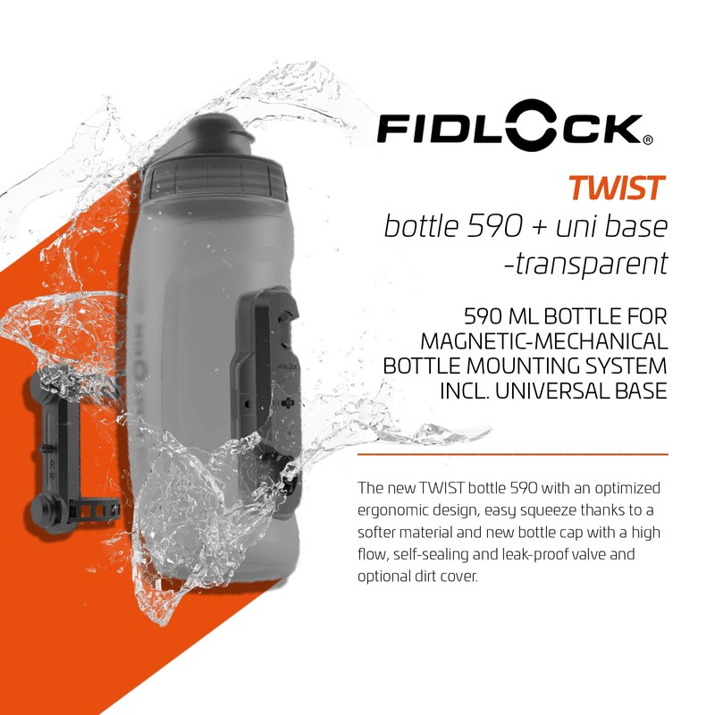 Fidlock Trinkflasche & Halterung Twist Bottle Uni Base Set, 590