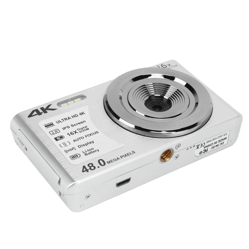 4K Digital Camera 48MP 2.8 Inch 16X Digital Zoom Portable